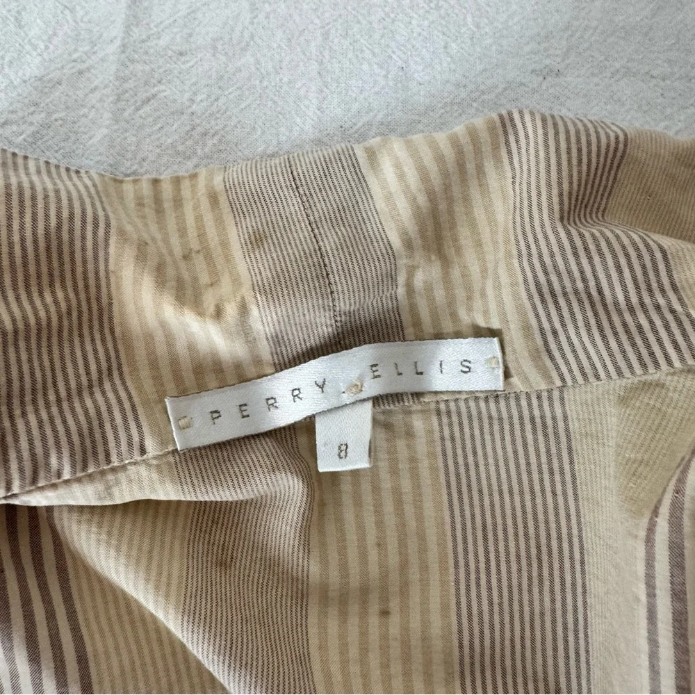 Vintage Project Perry Ellis Striped Culottes - Picture 10 of 11